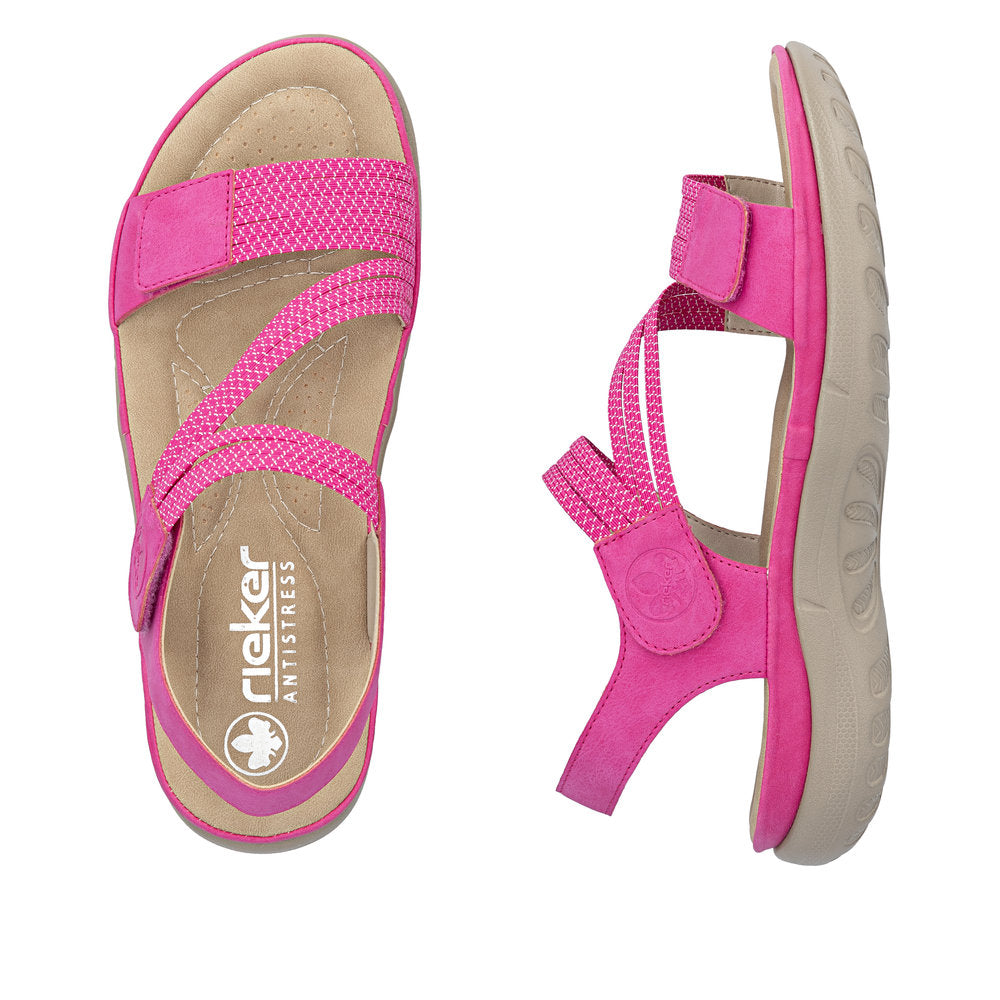 Rieker Ladies Adjustable Strap Flat Sandal