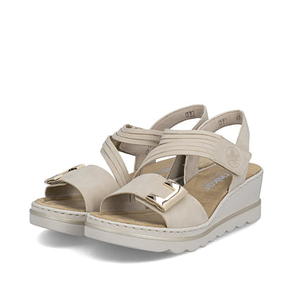 Rieker Rose 67410-62 Beige Sandal