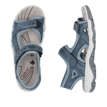 Rieker Ladies Adjustable Velcro Walking Sandal