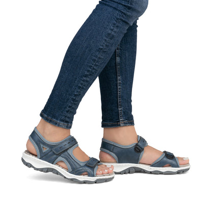 Rieker Ladies Adjustable Velcro Walking Sandal