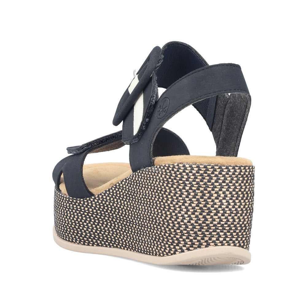 Rieker Rose 69450-14 Blue Sandal