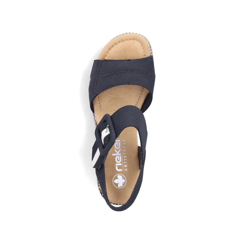 Rieker Rose 69450-14 Blue Sandal