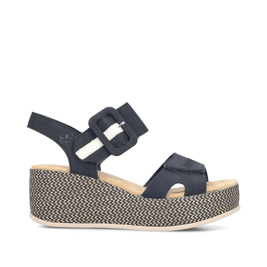 Rieker Rose 69450-14 Blue Sandal