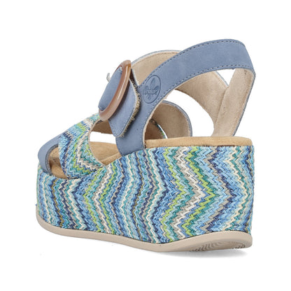 Rieker Rose 69469-14 Blue Sandal
