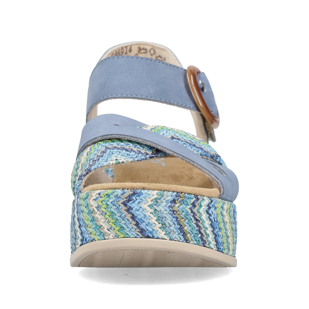 Rieker Rose 69469-14 Blue Sandal