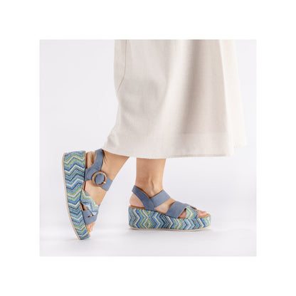 Rieker Rose 69469-14 Blue Sandal