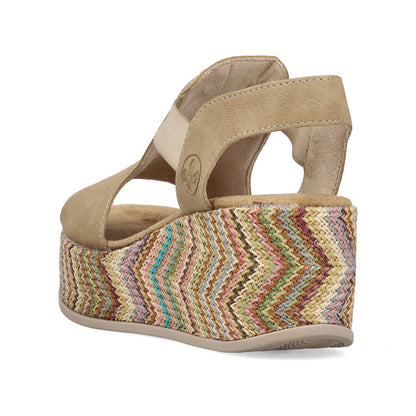 Rieker Rose 69472-60 Beige Sandal