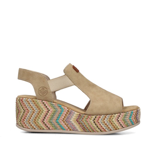 Rieker Rose 69472-60 Beige Sandal