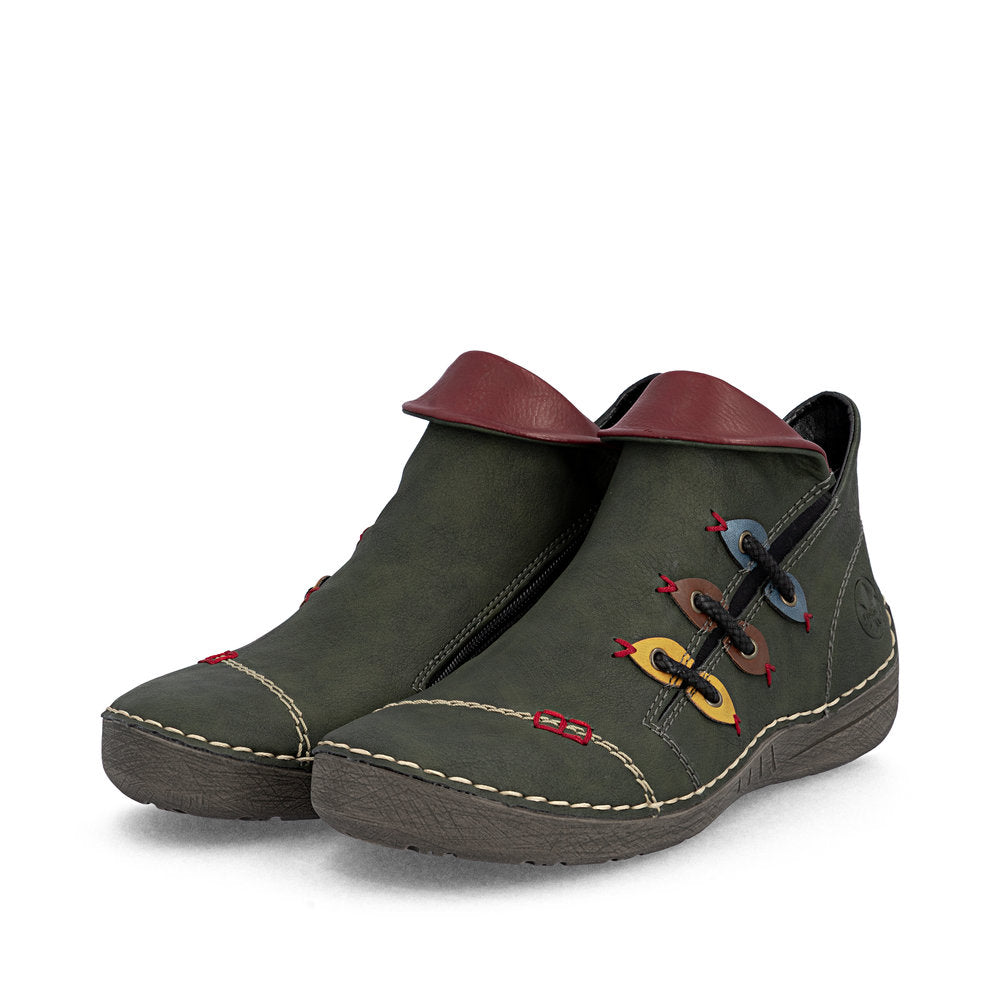 Rieker Angela 72581-54 Green Boot