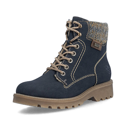 Rieker Sabrina 73220-14 Navy Boot