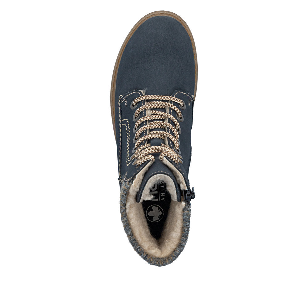 Rieker Sabrina 73220-14 Navy Boot