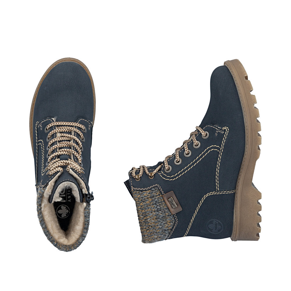 Rieker Sabrina 73220-14 Navy Boot