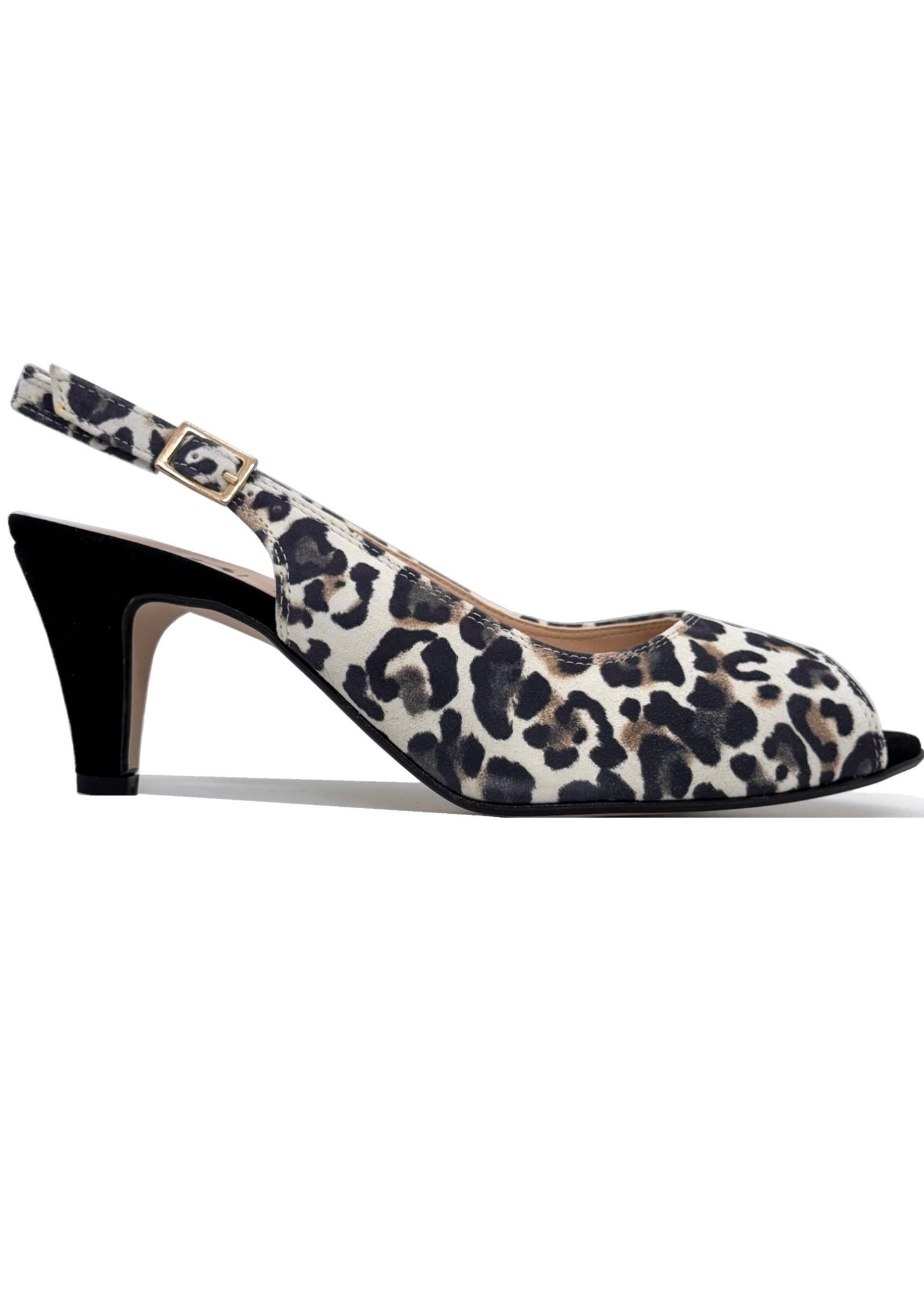 Kitten Court Slingback Mesh Leopard Detail Heel – LEGiT
