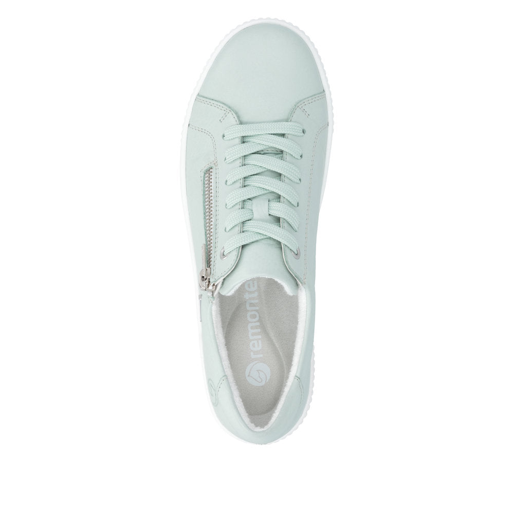 Remonte Ladies Side Zip Lace Up Tex Sneaker