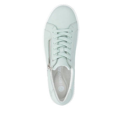 Remonte Ladies Side Zip Lace Up Tex Sneaker