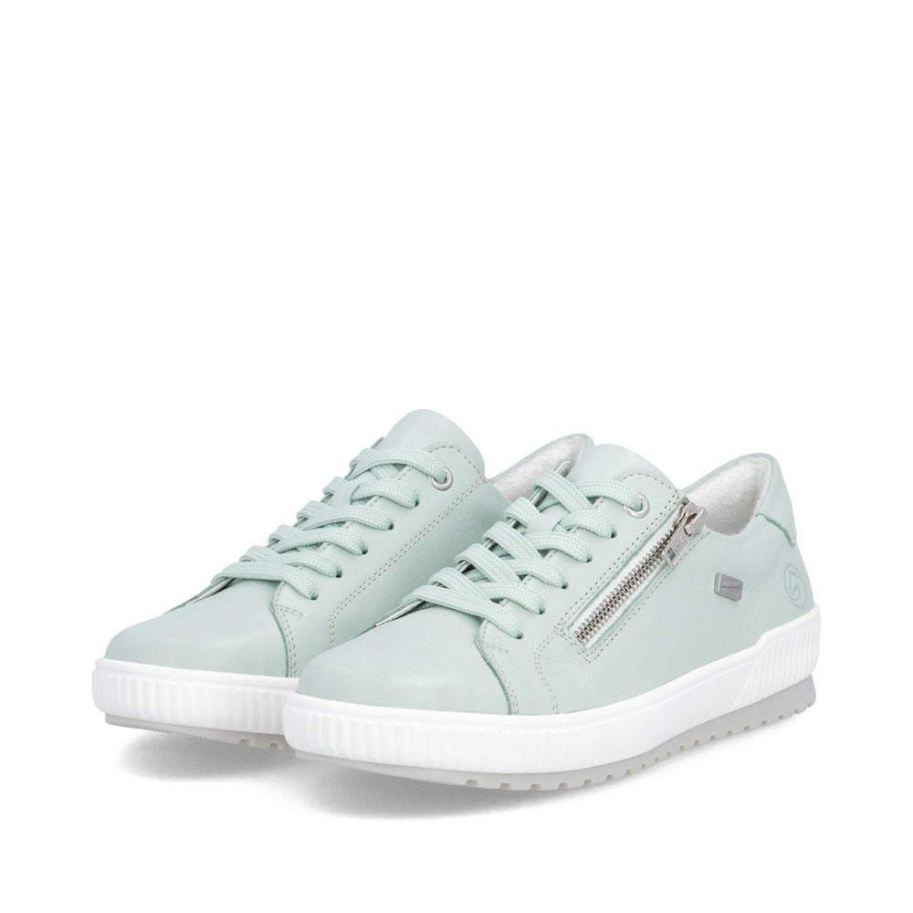 Remonte Ladies Side Zip Lace Up Tex Sneaker