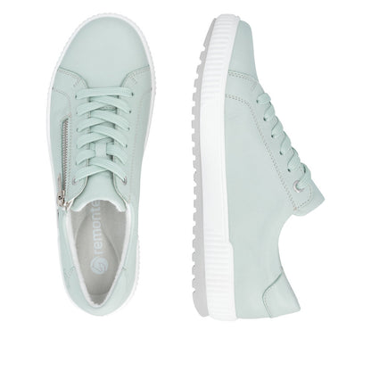 Remonte Ladies Side Zip Lace Up Tex Sneaker