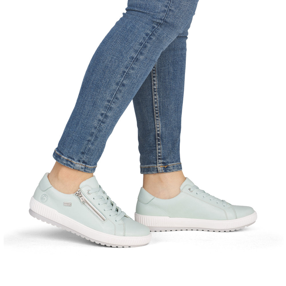 Remonte Ladies Side Zip Lace Up Tex Sneaker