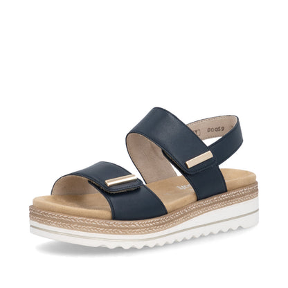 Remonte Ladies Two Strap Flat Sandal