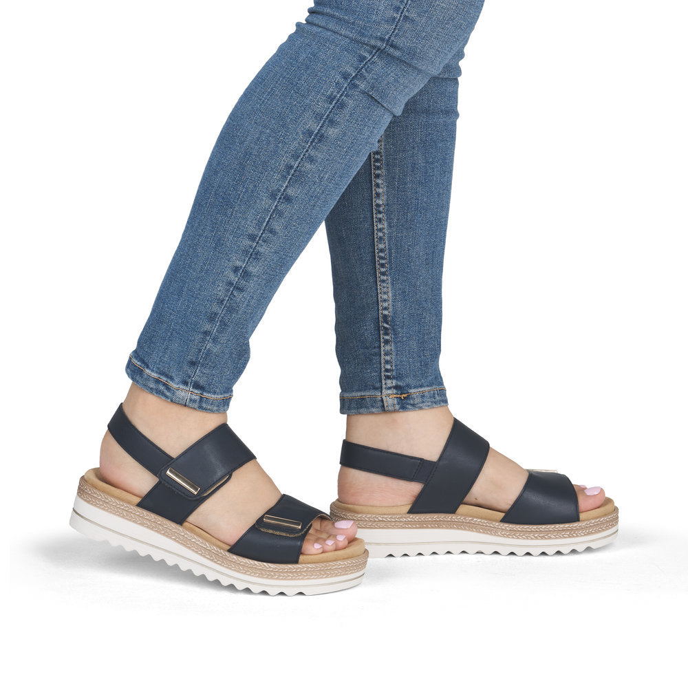 Remonte Ladies Two Strap Flat Sandal