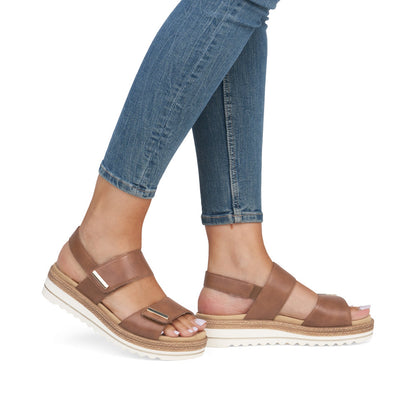Remonte Ladies Two Strap Flat Sandal