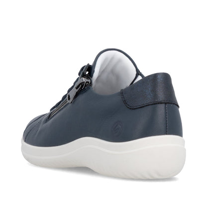 Remonte Ladies Zip Side Lace Up Casual Shoe