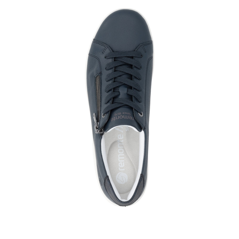 Remonte Ladies Zip Side Lace Up Casual Shoe