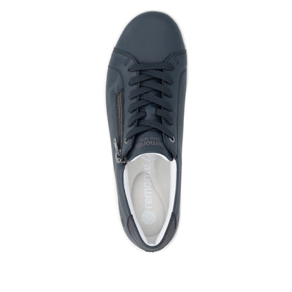 Remonte Ladies Zip Side Lace Up Casual Shoe