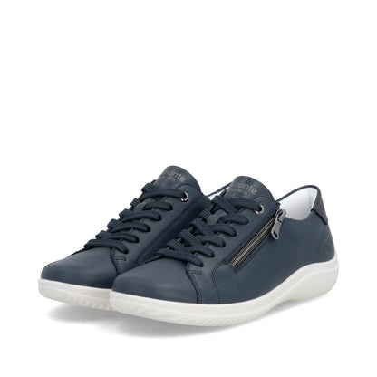 Remonte Ladies Zip Side Lace Up Casual Shoe