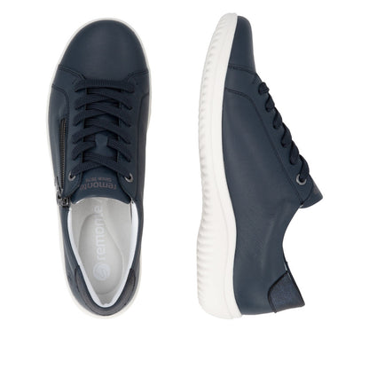 Remonte Ladies Zip Side Lace Up Casual Shoe