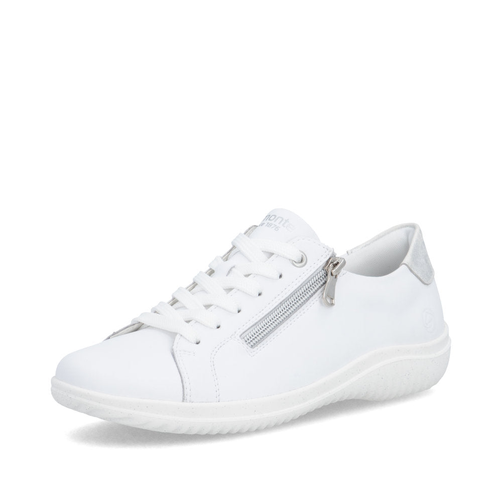 Remonte Ladies Zip Side Lace Up Casual Shoe