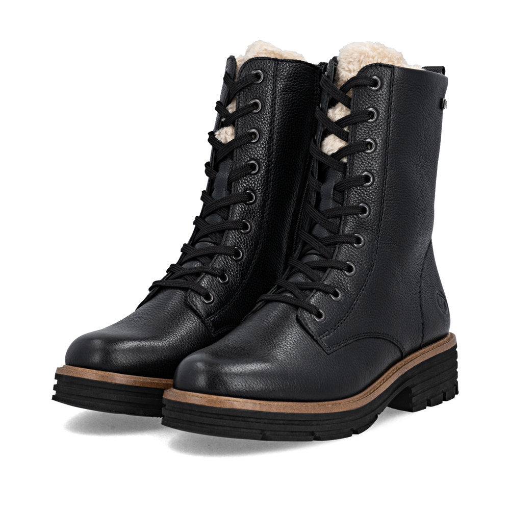 Remonte Ladies Lace Front Wool Lined Tex Boot