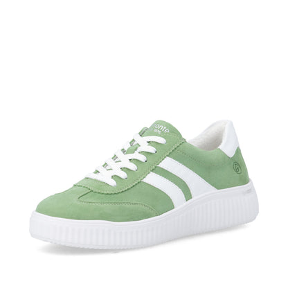 Remonte Ladies Wide Fit Lace Up Retro Sneaker