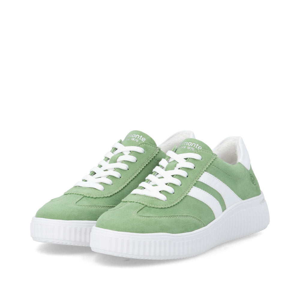 Remonte Ladies Wide Fit Lace Up Retro Sneaker