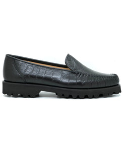Madison Leather Chunky Sole Low Heel Loafer