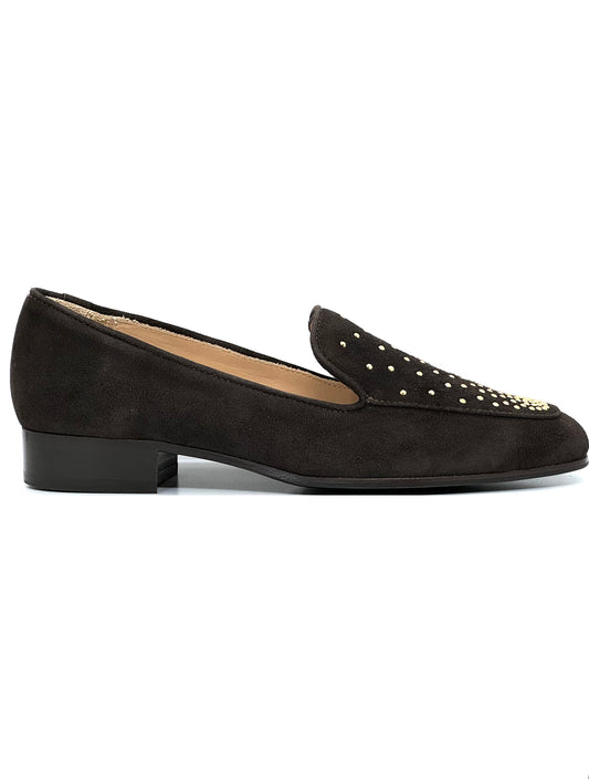 Myla Low Heel Loafer With Stud Trim