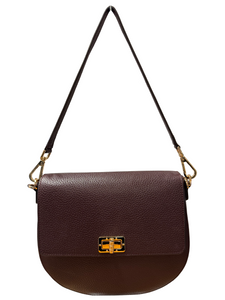 Ladies leather top saddle bag