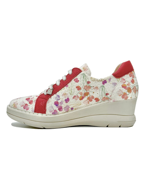 Jose Saenz Lace up Wedge Floral