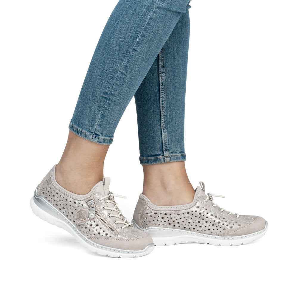 Rieker Ladies Bungee Lace Casual Shoe