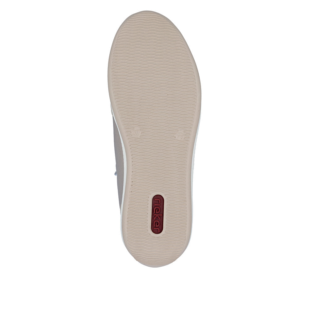 Rieker Ladies Wide Fit Zip Side Lace Up Sneaker