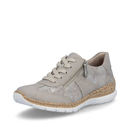 Rieker ladies Lightweight Zip Side Lace Casual Shoe