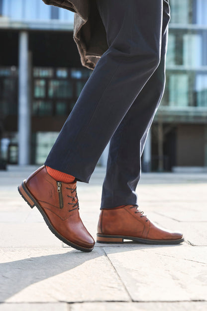 Rieker Gents Lace Up Zip Side Chukka Boot