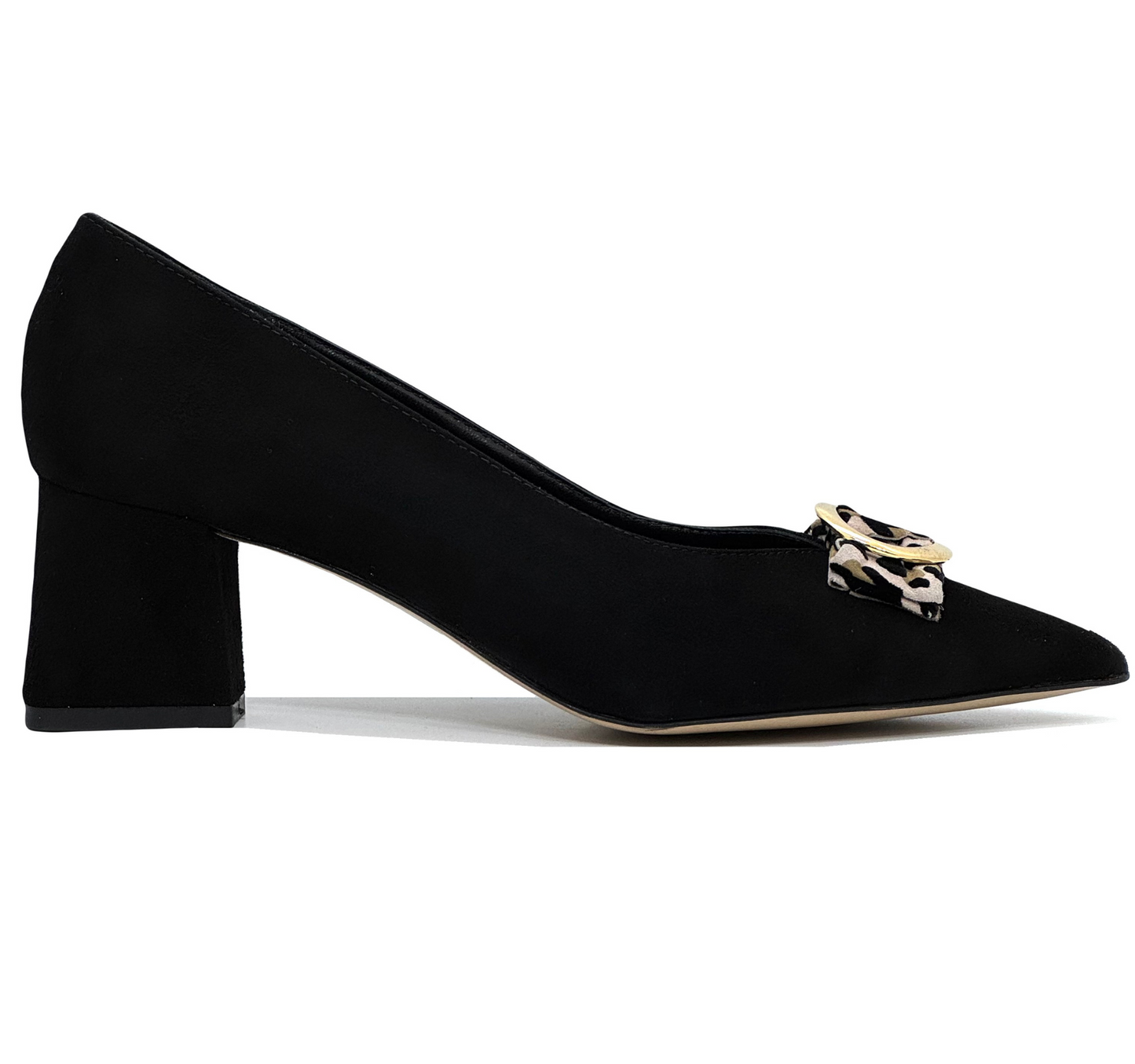 HB Louise Ladies Bow Trim Pointed Toe Court Shoe