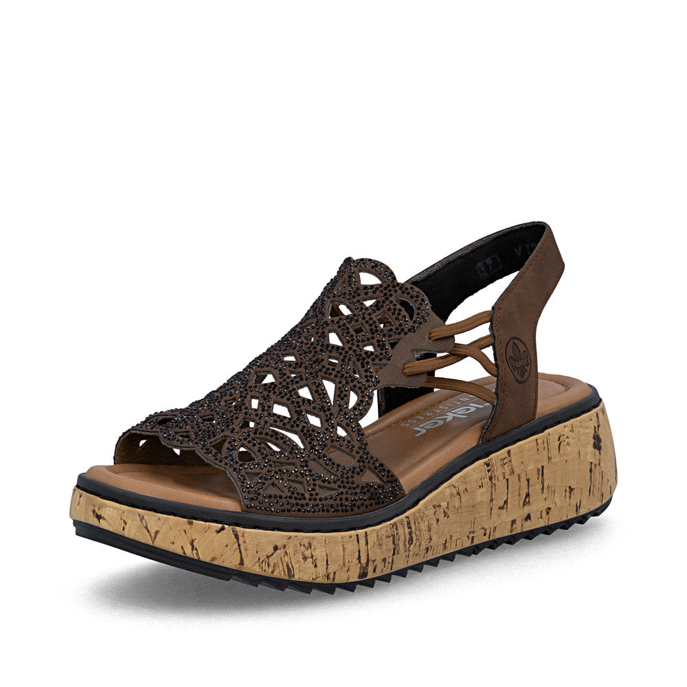 Rieker Lisa V1765-24 Brown Sandal