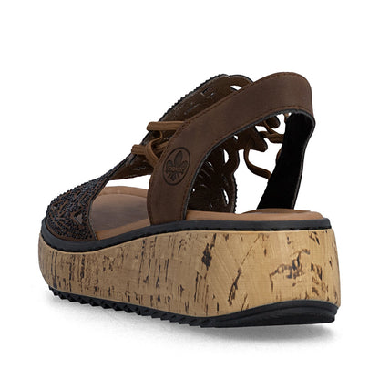 Rieker Lisa V1765-24 Brown Sandal