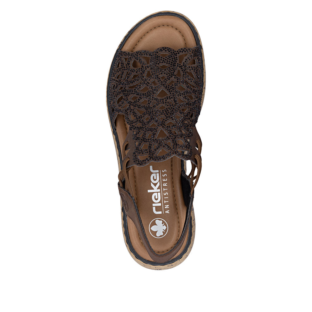 Rieker Lisa V1765-24 Brown Sandal