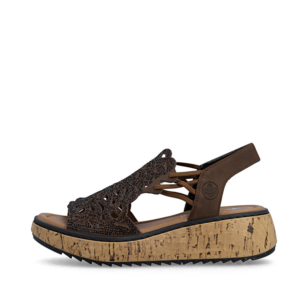 Rieker Lisa V1765-24 Brown Sandal