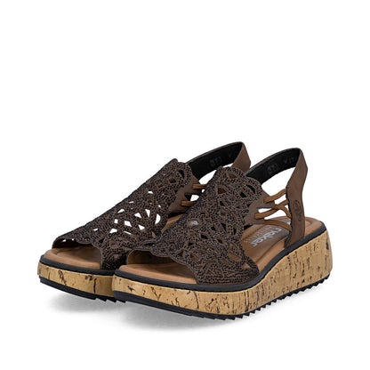 Rieker Lisa V1765-24 Brown Sandal