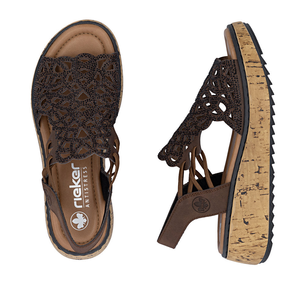 Rieker Lisa V1765-24 Brown Sandal