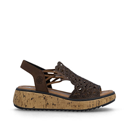 Rieker Lisa V1765-24 Brown Sandal